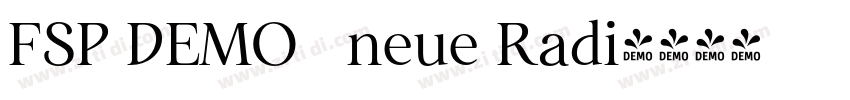 FSP DEMO   neue Radi字体转换